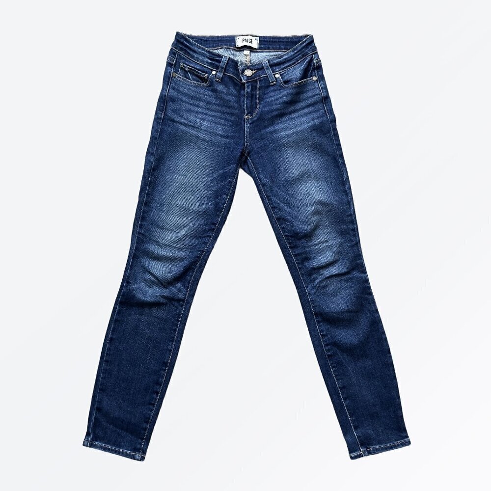 PAIGE Verdugo Ankle Jeans | Jagna Style | Blue Skinny Mid-Rise | Size 25